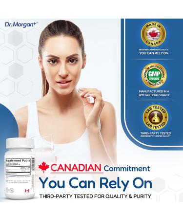 Dr. Morgan Quercetin 500mg Supplement-Bioflavonoid Antioxidant for Immune Support & Cellular Health-Natural Supplement-Made in Canada-60 Capsules - Buy Online on GoSupps.com