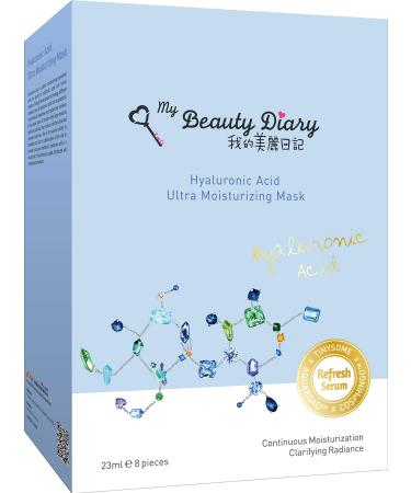 My Beauty Diary Hyaluronic Acid Ultra Moisturizing Facial Face Mask (8 Sheets) - New English Version