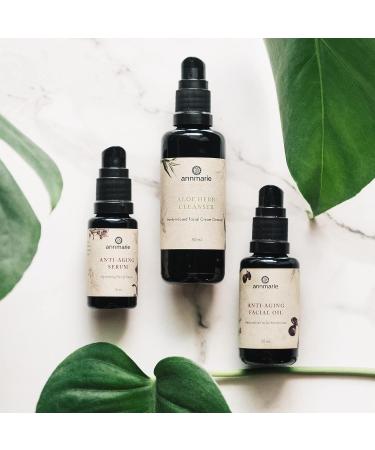 Annmarie Anti-Aging Serum with Aloe, Hyaluronic Acid & Herbal Extracts - Hydrating & Firming Treatment for Dry Skin, Fine Lines & Wrinkles - Buy Online on GoSupps.com