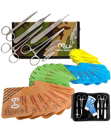 40PK Mixed Suture Threads with Needle & Tools - Sutures Student Practice Kit for Surgical Training, First Aid, Vet Use - Buy Online on GoSupps.com