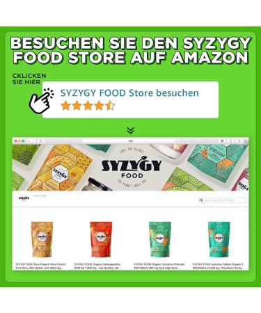 Syzygy Food Chlorella Powder Bio 500g | Maximum Purity Detox Vegan Protein | Broken Cell Wall Chlorophyll | Made in EU - Buy Online on GoSupps.com