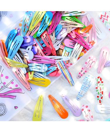 Funtopia 120-Piece Hair Clips for Girls - Candy Color Metal Snap Clips Perfect for Birthday Parties | 40 Assorted Colors - Buy Online on GoSupps.com