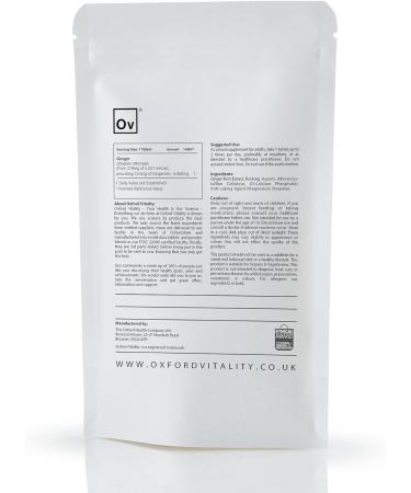Ginger Tablets 6400mg | Ultra Strength Supplements | Oxford Vitality 120ct - Buy Online on GoSupps.com