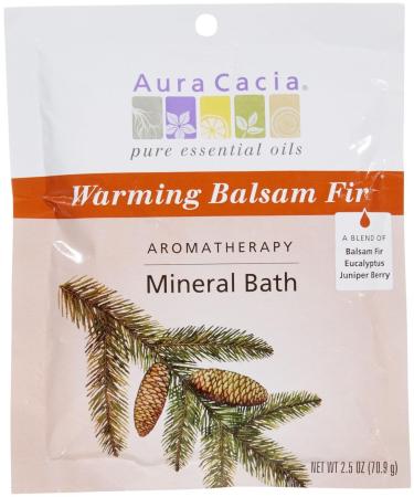 Aura Cacia Mineral Bath  Warming Balsam Fir  2.5 Ounce - Buy Online on GoSupps.com