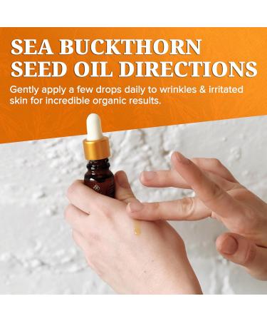 Sea Berry Therapy Premium Himalayan Sea Buckthorn Seed Oil USDA Organic (30ml) Amazing for Sensitive Skin Breakouts & Irritation 30 ml (Pack of 1) - Buy Online on GoSupps.com