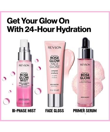 Revlon PhotoReady Face Gloss Rose Glow Primer - Hydrating & Illuminating | 1 Fl Oz - Buy Online on GoSupps.com
