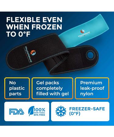 Wrist Ice Pack Wrap for Instant Pain Relief - Ideal for Carpal Tunnel, Tendonitis, Arthritis - Hand Support Brace with Reusable Gel Packs - Buy Online on GoSupps.com