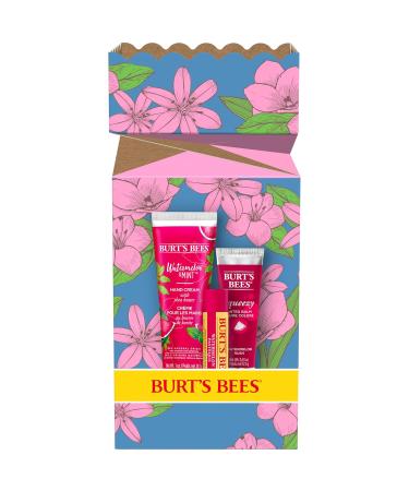 Burt's Bees Watermelon Gift Set - Limited Edition Hand Cream & Lip Balm | You're One in a Melon - Buy Online on GoSupps.com