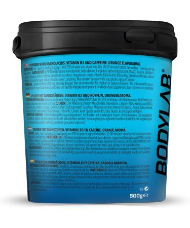 BODYLAB24 Concentrated Pre-Workout Booster Orange 500g | Energy Booster with Creatine Beta-Alanine & Caffeine for Maximum Power & Endurance - Buy Online on GoSupps.com