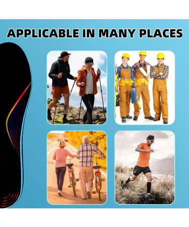 Orthopedic Insoles for Flat Feet & Plantar Fasciitis - Shock Absorbent Full Length Inserts for Men & Women (EU38-39 25cm) - Relieve Foot Pain - Buy Online on GoSupps.com