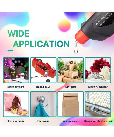 Cordless Hot Glue Gun Kit | USB Rechargeable with 30 Sticks | Fast Preheating for DIY, Crafts, and Home Repairs - Buy Online on GoSupps.com