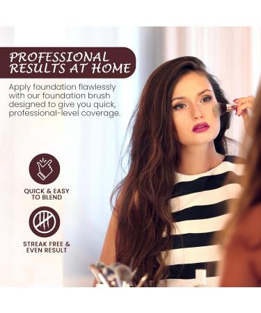 Life Change Flat Top Kabuki Foundation Brush - Versatile Synthetic Makeup Tool for Cream Powder & Liquid - Blending & Buffing - Buy Online on GoSupps.com