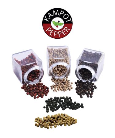 Uncle Spice White Kampot Pepper 60g | Premium Quality Whole Sun-Dried Pepper Berries | Hand-Picked White Peppercorns for Sauces - Buy Online on GoSupps.com