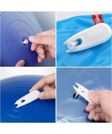 Yoga Ball Replacement Kit - 6 Pieces Air Stopper Plug & Pin Adapter for Fitness Exercise Balls - International Shipping Available - Buy Online on GoSupps.com