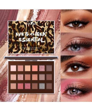 Professional 18 Colors Eyeshadow Palette for Mature Women | Waterproof Blendable Brown Shades | Natural-Looking Eye Makeup for All Skin Types - Buy Online on GoSupps.com