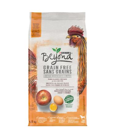 Beyond Grain Free Natural Dry Dog Food Farm-Raised Chicken & Egg- 4.5 kg Bag 4.5 kg (Pack of 1)