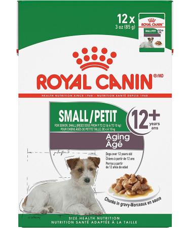Royal Canin Small Breed Chunks in Gravy Wet Dog Food 3 oz (12-Pack) - Aging 12+ | Size Health Nutrition - Buy Online on GoSupps.com
