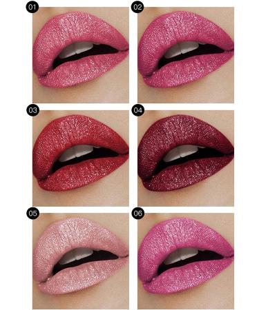 18 Colors Long-Lasting Diamond Lipstick & 3D Shining Stars Gloss - Waterproof Shimmer Liquid Lip Gloss - Buy Online on GoSupps.com