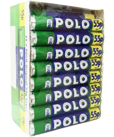 Nestle Polo Rolls Bulk Buy - 2 Boxes of 32 x 34g Original Polo Mints Tubes with Topline Card. Perfect Peppermint Mints Multipack Sweets for Your Fresh & Minty Breath. - Buy Online on GoSupps.com