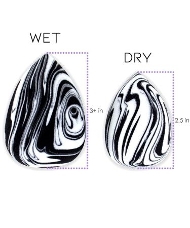 Premium Marble Makeup Sponges - Soft Microfiber Blenders (2 Pack) - Buy Online on GoSupps.com
