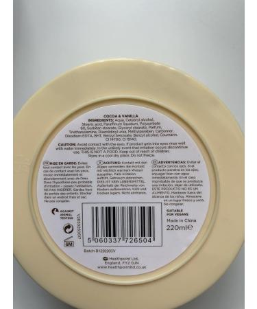 Beautifully scrumptious cocoa & vanilla body butter 220ml - Buy Online on GoSupps.com