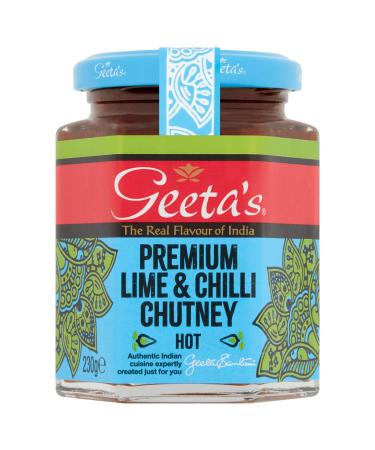 Geetas Premium Citron & Chilli Chutney - 230 g - Lot de 2