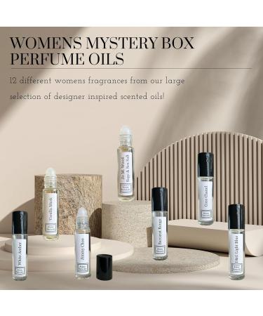 Fragrance Oil Samples For Women - Scented Body Oil Travel Size Cologne Perfume Gift Set 12 Pc (Womens Mystery Box) - Buy Online on GoSupps.com
