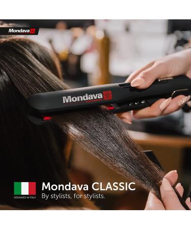 MONDAVA Professional Ceramic Tourmaline Flat Iron Hair Straightener - Dual Voltage Digital Technology, Straighten & Style Wild Hair in Under 8 Min | Ionic Technology | CLASSIC - Buy Online on GoSupps.com