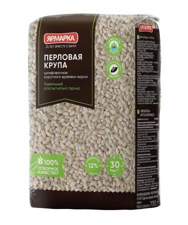 Yarmarka Pearl Barley 700g/1.54lb Non GMO Kosher Diet-Friendly - 2 Pack (3.52lb) - Buy Online on GoSupps.com