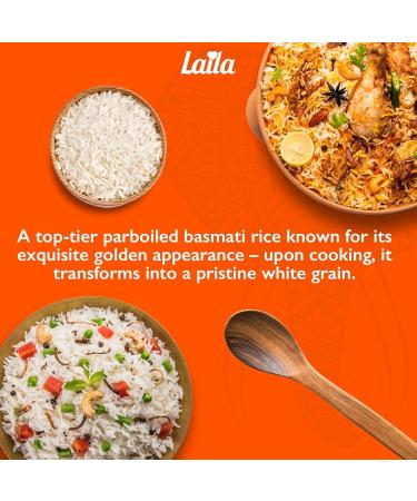  LAILA LAILA - Golden Sella Basmati Reis lot de 10 (1 x 10 kg) - Buy Online on GoSupps.com