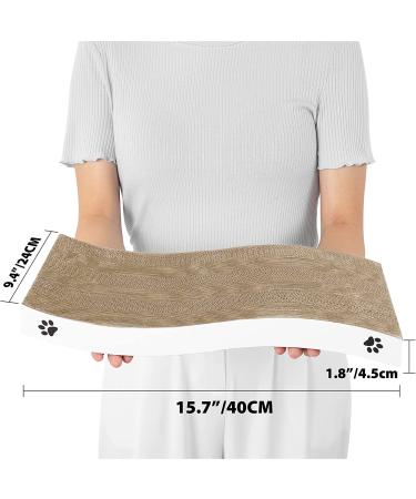 Conlun Cat Scratcher Pad - Double-Sided Anti-Slip Design | Medium-Wave White-2 Pack - Buy Online on GoSupps.com