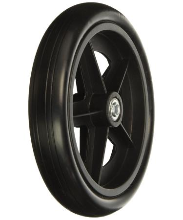 Karman Healthcare Caster with 5/16 inch Bearing, Black, 8 inch X 1 inch, 1 Pound