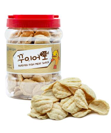 Roasted Fish Jerky  Korean Snack  Crunchy + Salty, Best Chip For Perfect Seafood Snack, Party Sized Tub for Sharing  JRND Foods
