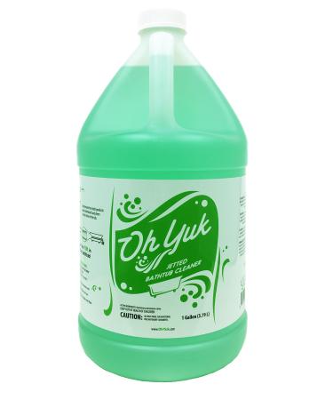 Oh Yuk Jetted Tub Cleaner for Jet Tubs, Bathtubs, Whirlpools, The Most Effective Jetted Tub Cleaner, Septic Safe, 32 Cleanings per Bottle - 1 Gallon