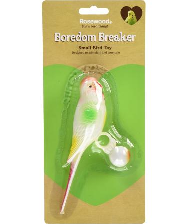 Rosewood Boredom Breaker Life Size Budgie Bird Toy Clear - Buy Online on GoSupps.com
