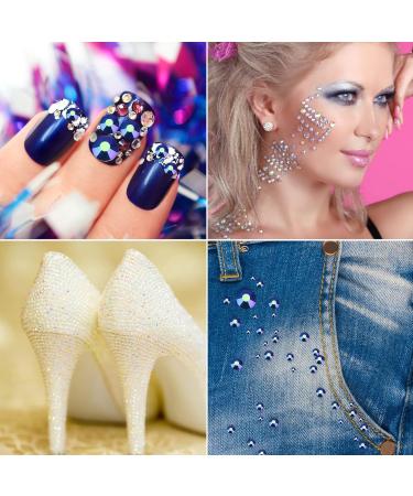 Jollin Rhinestones Glass Flat Back Glue On Rhinestones - Jet AB SS20 576pcs - Perfect for Crafts & DIY - Buy Online on GoSupps.com