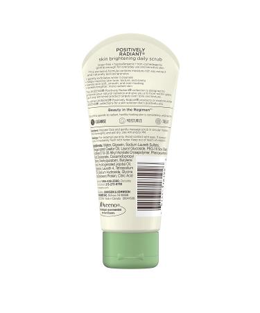 Aveeno Positively Radiant Skin Brightening Daily Scrub 2.0 oz - Gentle Exfoliating Cleanser for Glowing Skin - Buy Online on GoSupps.com