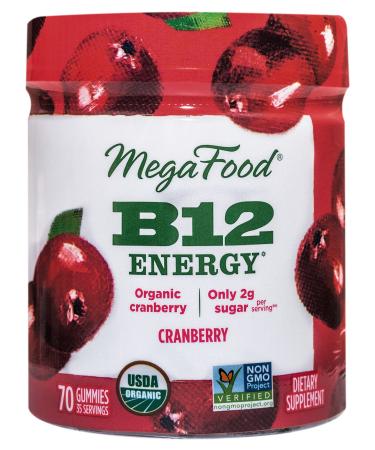 MegaFood B12 Energy Cranberry 70 Gummies