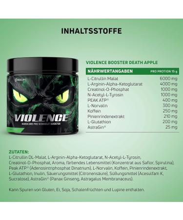 Neosupps Violence Booster - Death Apple 300g | Enhance Strength Endurance & Focus for Optimal Training - Buy Online on GoSupps.com