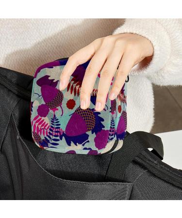 Women s Bands Storage Bag | Menstrual Cup Pocket | Travel Makeup Organizer | Leaf & Acorn Design - Buy Online on GoSupps.com