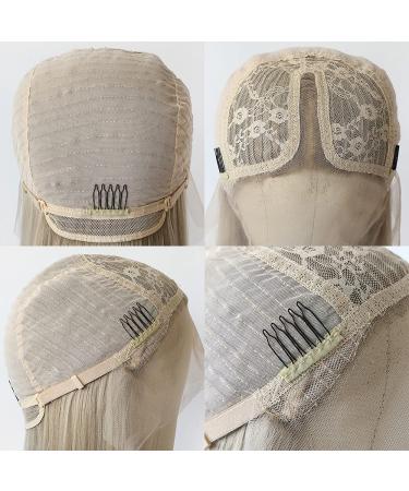 Itimay Long Straight Blonde to Pink Ombre Synthetic Lace Front Wig - Heat Resistant & Glueless - Buy Online on GoSupps.com