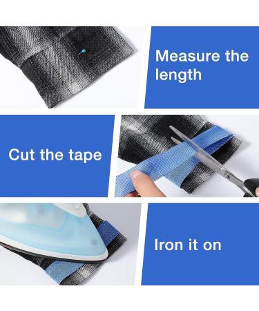 Hem Tape Kit for Pants & Curtains - 5pc No-Sew Iron-On Adhesive Tape Set - Buy Online on GoSupps.com