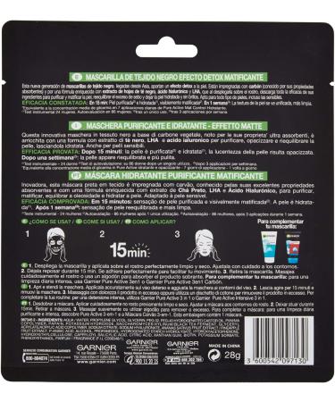  Garnier Garnier Pure Carcoal Mask 28g - Buy Online on GoSupps.com