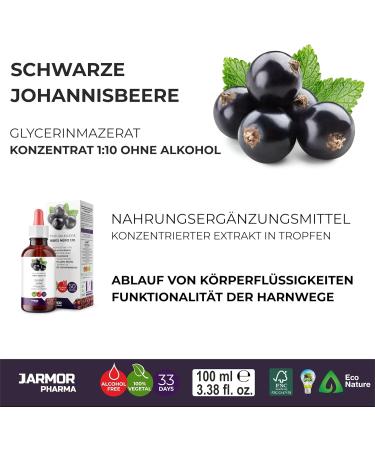 Buy Black Currant Extract 1:10 - J.Armor Original Tincture Supplement (100ml) | Natural Diuretic & Designing Benefits | International Shipping Available - Buy Online on GoSupps.com