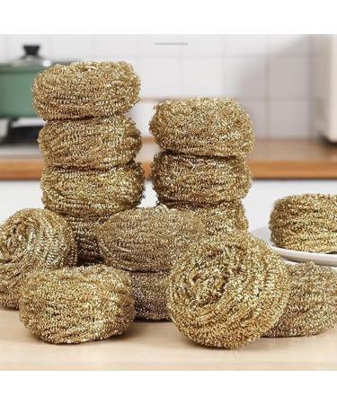 Copper Scourers - Cleaning Scourers & Sponges | Copper Pad Dish Scrubbers | Copper Heavy Duty Scrubbing Brush | Cleaning Brush Pots | Non-Stick Pot Copper Wire | Kitchen Cleaning Metal Dish Scrubber - Buy Online on GoSupps.com