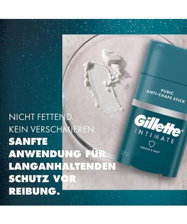 Gillette Intimate Care Razor Set for Men | Shaving Cream & Anti-Chafe Stick | Smooth & Irritation-Free Shaving - Buy Online on GoSupps.com