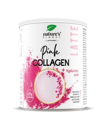 Nature's Finest by Nutrisslim Pink Latte with Collagen and Hyaluronic Acid 125 g | Coconut and Vanilla Flavored Drink Lactose and Sugar Free (1)