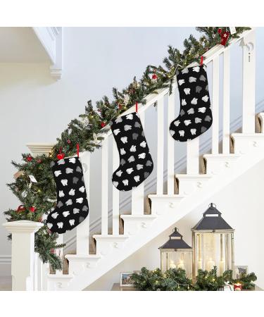 Dental Dentist Winter Festival Fashion Tube Stocking Christmas Fireplace Decor Sock 18"x11" - Buy Online on GoSupps.com