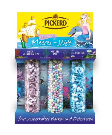 Pickerd Sea World Mermaid Mix Colorful Sprinkles 3-Piece 70 g Non-Toxic - Buy Online on GoSupps.com