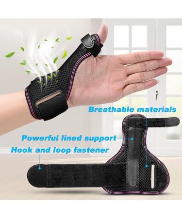 Fasola Reversible Thumb Brace - Breathable Thumb Support with Metal Splint - Carpal Tunnel & Arthritis Relief - L Rose - Buy Online on GoSupps.com